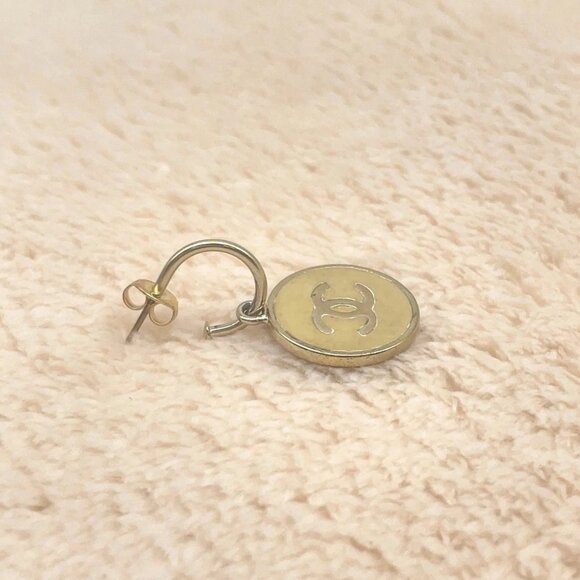 Auth Chanel Swing Coco Earrings GD - Picture 4 of 10